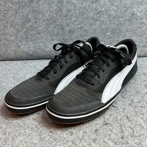 Puma Gavetto II Mens Indoor Soccer Shoes Black White Gum Sole Sneakers Size 10